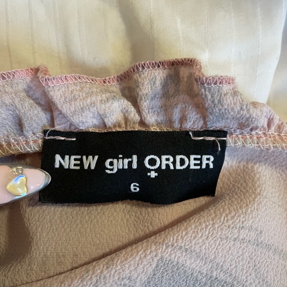 New Girl Order Newspaper Print Prairie Dress - Picture 5 of 5